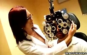 Big titty dr optomotrist check out some eyes and gets ...