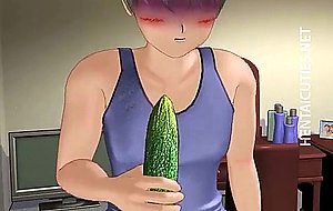 Busty anime charmer fucking cock