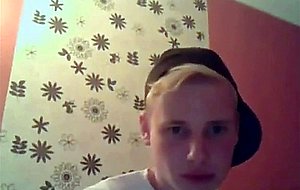 Cute college boy sucking dick