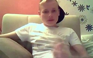 Cute college boy sucking dick