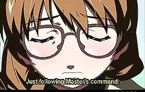 Teen hentai babe in glasses cunt drilled intense on camera