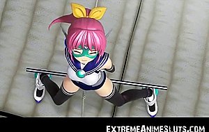 3D Superheroine Captured by Men!