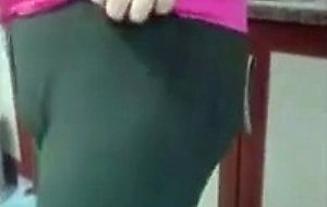 Fatty shows tits and ass