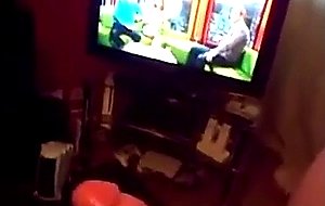 Teen deepthroats white cock