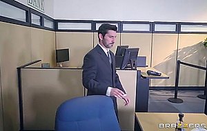 Peta jensen disarmed the robber with her super big tits