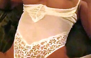 My wifes fake tits jump around