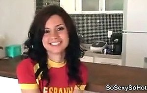 Hot latin gf fuck on bed 