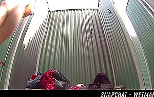 Big Tits Blonde Public Shower HER SNAPCHAT WETMAMI19 ADD