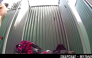 Big Tits Blonde Public Shower HER SNAPCHAT WETMAMI19 ADD