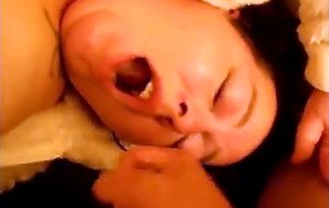 Amateur fat babe getting fucked from behind