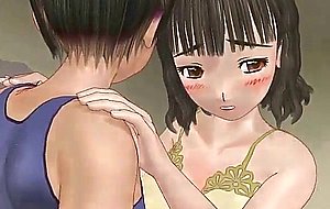 Animated girl with round tits