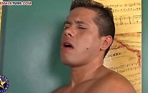 Smoking his fat intense cock