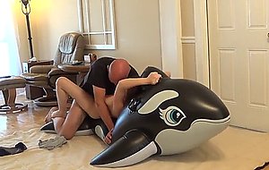 Melanie hicks: daddy's playground - sex on an inflatable whale