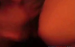Hot brunette stepsister let me cum all over her body