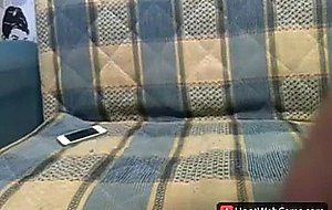 Big boobs rub pussy on cam