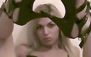 Amateur blonde ts posing
