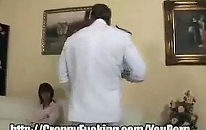 mature burnette gets face fucked
