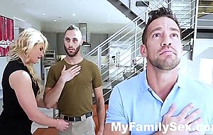 Hot milf phoenix marie fucks father & son for thanksgiving