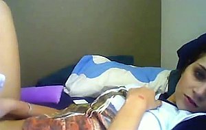 Very honey teen babe playing