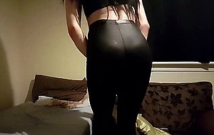 Crossdresser strokes fat cock