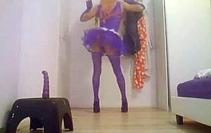 Sissy angela-cosplay pose