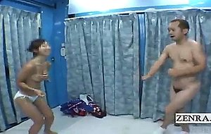 Subtitled cmnf japan amateur strip rock paper scissors
