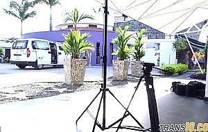 Curvy ts pornstar interviewed bts | motherless