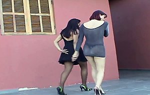 Hot girl likes shemales cock
