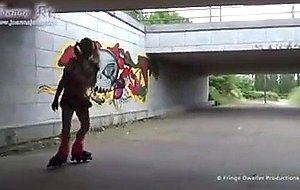 Skating in my intense cock panties