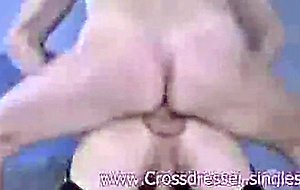 Grandpa fucked crossdresser