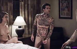 Bro discovers stepsis fucking his dad! 