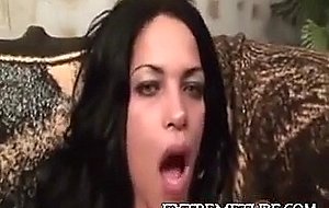 Brunette tchick with huge dick is at your service