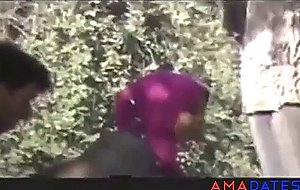 Arab couple caught in garden 