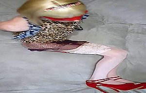 Miriam ts anal plug lingerie masturbation cum in mouth