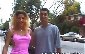 Curly tranny enjoys 69 pose sucking