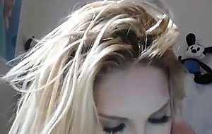 Blonde satan - cassie b. long cam session two cumshots