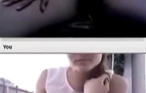 Two honey teens dirty chat session 