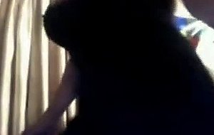 Amateur busty tgirl solo