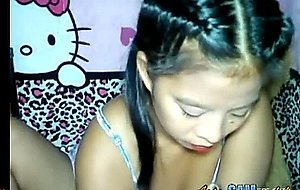 Filipina whore piss & milk show