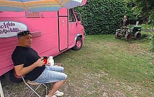 Happy Outdoor German Campers