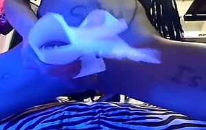 Gothic tgirl cumshot