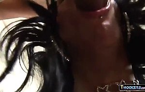 Breasty latin shemale ass fucked 