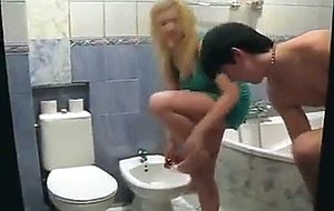 Teens fuck in a bath