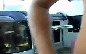Flashing around town then some bathroom fun(clip)