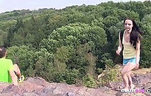 Dutch teen screwed on a picnic 