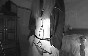 Homemade travesty shows her dick