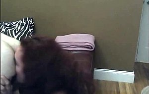 Titty shemale sucking a cock