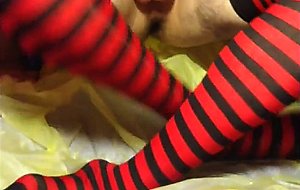 Big cumshot in small chastity cage