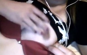 Bra and nipple tease 