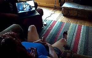 Cd watching porno & wanking